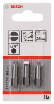Насадка-бита Extra Hart S 1,2x6,5, 25 mm 2607001466